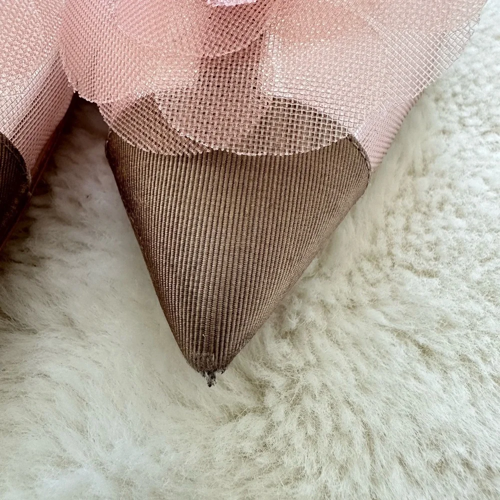 CHANEL mesh pink boots size 38,5 EU Authentic Retail 1700$